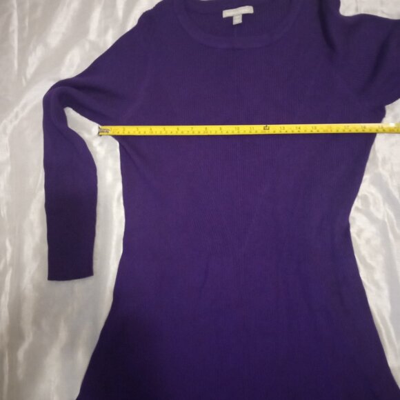 Woman Within long sleeves purple dress size18/20 L rayon - Picture 9 of 10